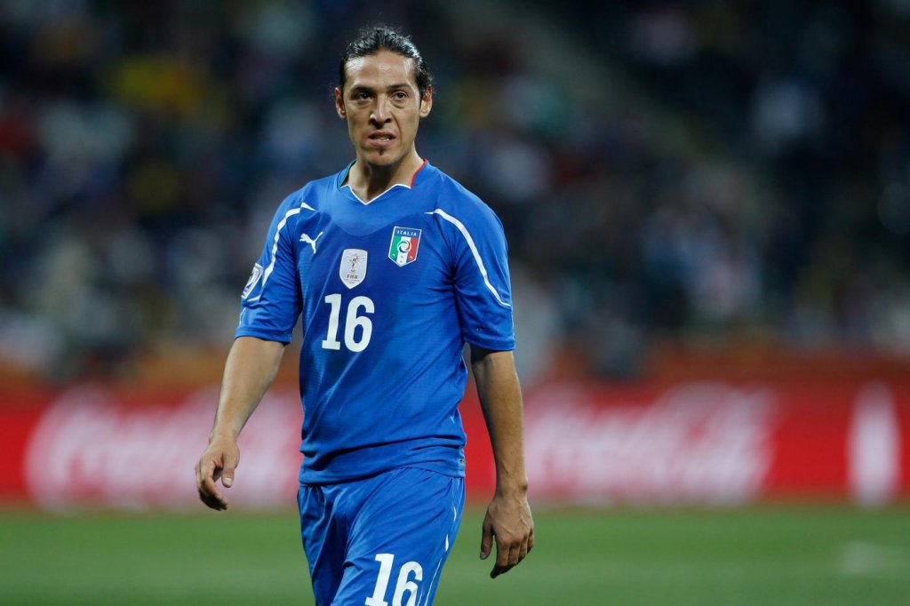 Mauro German Camoranesi con la maglia azzurra