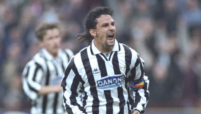 Molte reti per Baggio con la maglia della Juventus